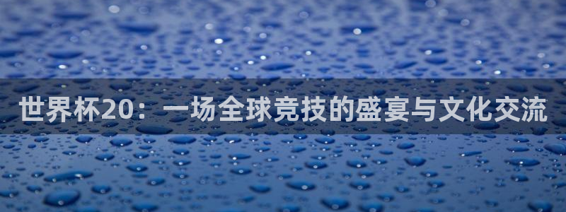 2026世界杯亚洲预选赛赛程：世界杯20：一场全球竞技的盛宴与文化交流